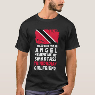 Camiseta Namorada Trinitária Engraçada e Sarcástica Bandeir