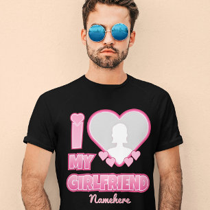 Camiseta Namorado(a) Eu Amo Minha Namorada – Adicionar Foto
