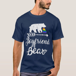 Camiseta Namorado Bear LGB Orgulho Arco-Arco Natal Gay