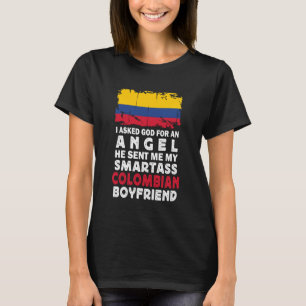 Camiseta Namorado Colombiano Engraçado e Sábio Bandeira da
