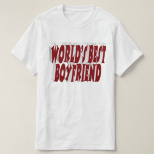 Camiseta Namorado com tipografia burgundy