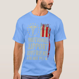 Camiseta Namorado de Apoio Emocional Não Acaricie Funny BF