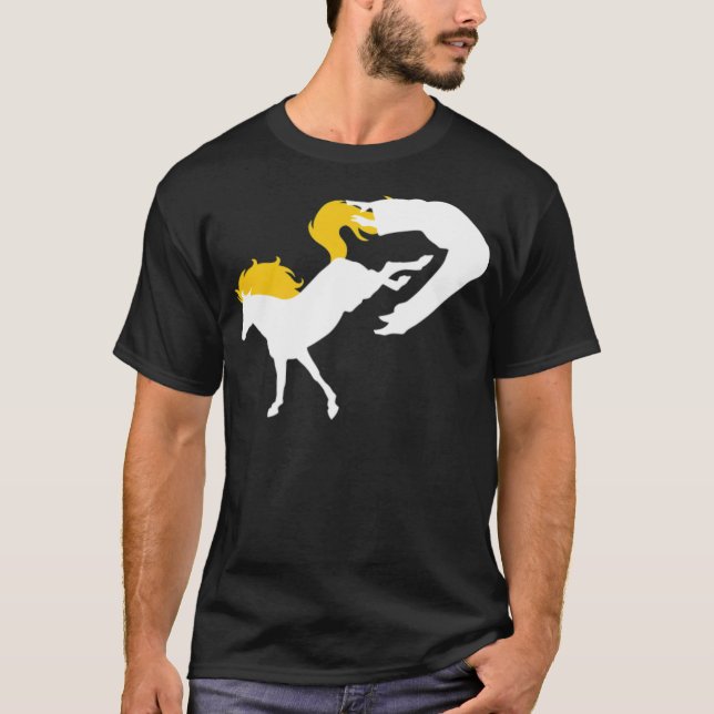 Camiseta Namorado de cavalos Hoofbeat (Frente)
