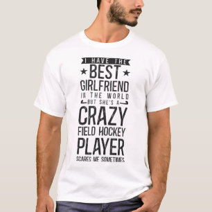Camiseta Namorado de Hóquei em Campo Eu Tenho a Melhor Namo
