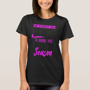 Camiseta Namorado De Hóquei Em Campo Interrompemos Estas Re