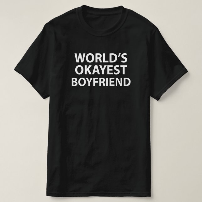 Camiseta Namorado de Okayest do Mundo (Frente do Design)