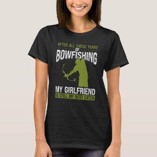 Camiseta Namorado de pesca com arco Melhor captura Pescador