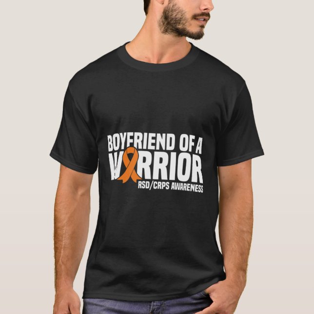 Camiseta Namorado de um Warrior Orange Ribbon RSDCRPS (Frente)