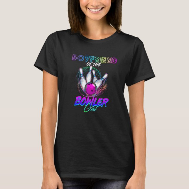 Camiseta Namorado Do Bowler Girl Matching Family Bowli (Frente)