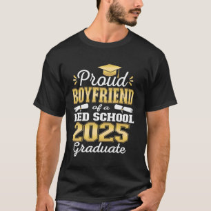 Camiseta Namorado do Formando escolar de 2025 Classe Med