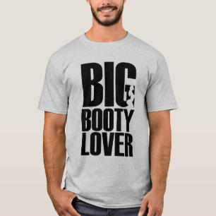 Camiseta Namorado engraçado de bunda grande em Gráfico de t