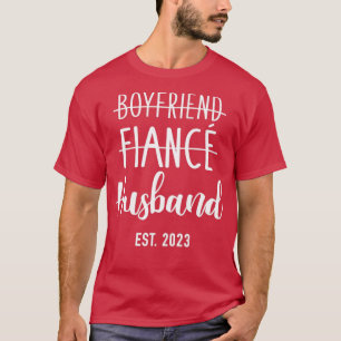 Camiseta Namorado fianc 2023 para casamento e mel
