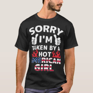 Camiseta Namorado Gift da Namorada americana
