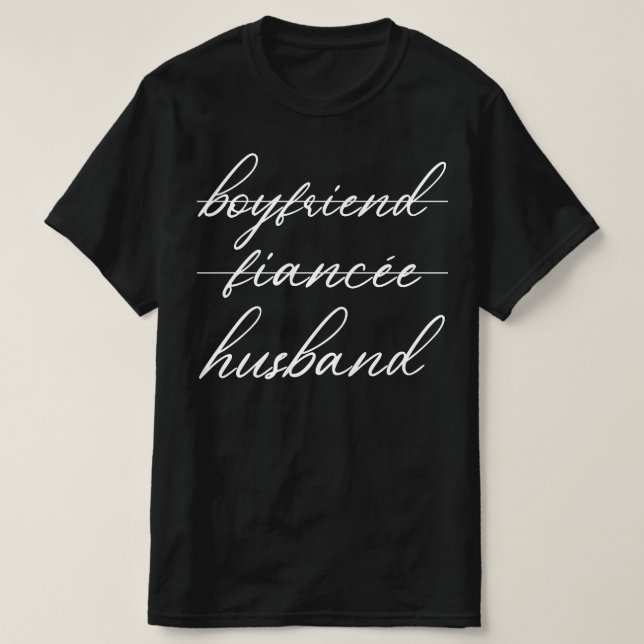 Camiseta namorado noivo marido (Frente do Design)