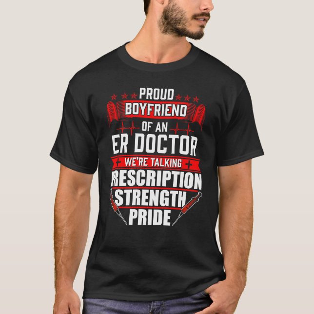 Camiseta Namorado orgulhoso de um doutor do ER das (Frente)