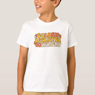 Camiseta Namorado Retriever Dourado Retro Groovy - Tipograf