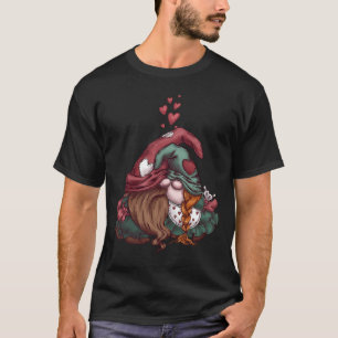 Camiseta Namorados bonito dois gnomos loucamente apaixonado