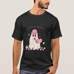 Camiseta Namorados Bonitos Fantasma Você Será Meu Boo Hato 