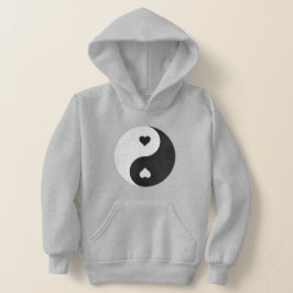 Camiseta namorados cardíacos vintage yin yang
