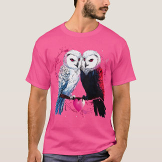 Camiseta Namorados Casal Snowy Owl