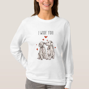 Camiseta Namorados de camiseta-cão-dama