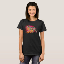 Camiseta Namorados de cor do Wolfhound irlandês