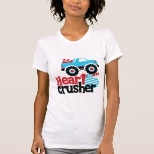 Camiseta Namorados de Cruzador do Coração de Caminhão-Azul
