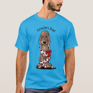 Camiseta Namorados de Doodle de Chocolate Sombreado