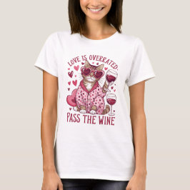 Camiseta Namorados de gato e de vinho