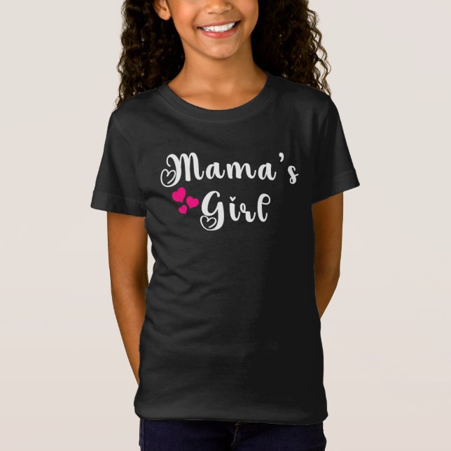Camiseta Namorados de menina da mamãe (Frente)