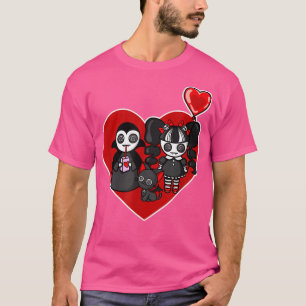 Camiseta Namorados Dia de os namorados Emo Gótico Kawaii Va