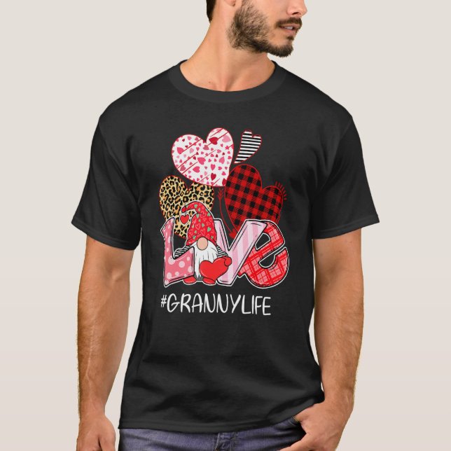 Camiseta Namorados Dia Gnomo Amor Vovó Vovó Divertimento Vo (Frente)