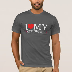 Camiseta Namorados Engraçado Eu Amo Meu Presente Namorada