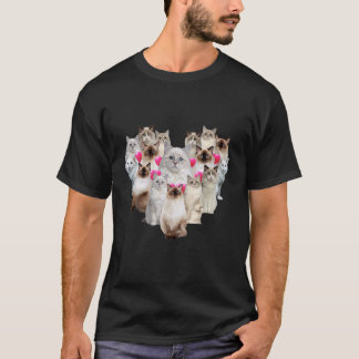 Camiseta Namorados engraçados dia dos namorados coração gat