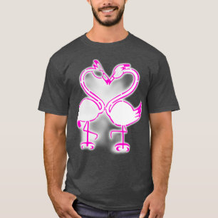 Camiseta namorados flamingo