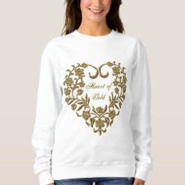 Camiseta Namorados floreado Dourado para mulheres