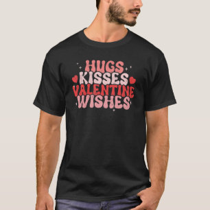 Camiseta Namorados Hugs Deseja Feliz dia de os namorados