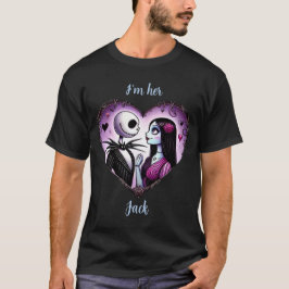 Camiseta Namorados Jack e Sally Gótico