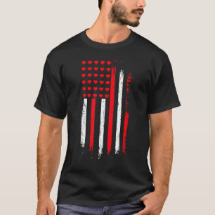 Camiseta Namorados Militar de Mini Corações Cute Veteran