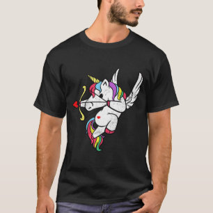 Camiseta Namorados Mulheres do legal Unicórnio Cupido da Un