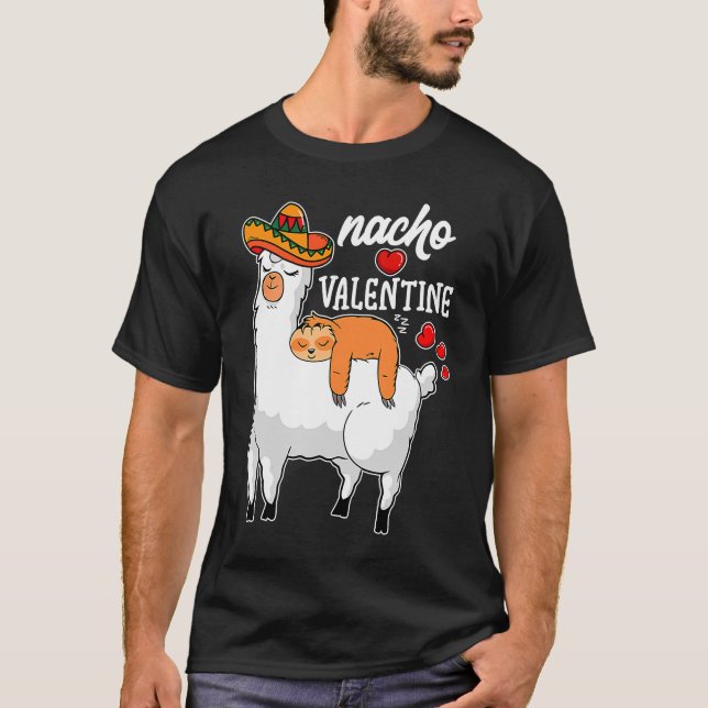 Camiseta Namorados Nacho Dia de os namorados Llam (Frente)