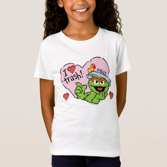 Camiseta Namorados Oscar "I Love Trash" (Frente)