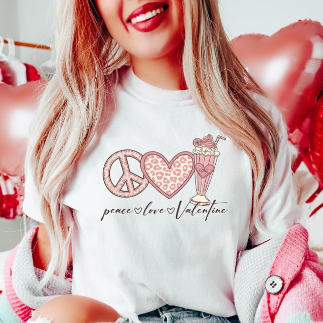 Camiseta Namorados Peace Love (Criador carregado)