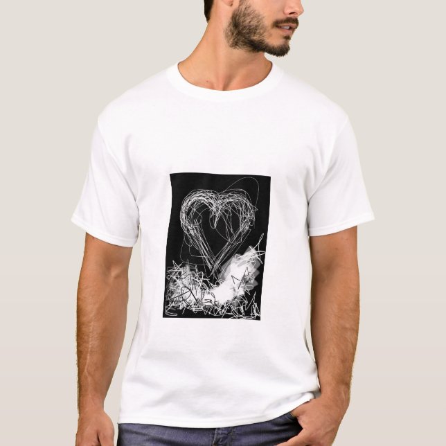 Camiseta Namorados preto e branco (Frente)
