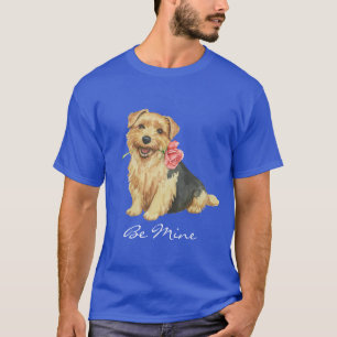 Camiseta Namorados Rosa Norfolk Terrier
