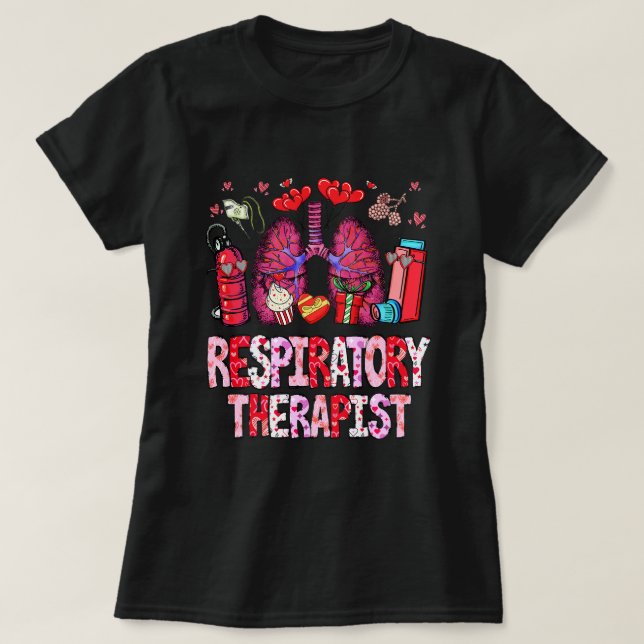 Camiseta Namorados RT terapêutico respiratório de Namorados (Frente do Design)