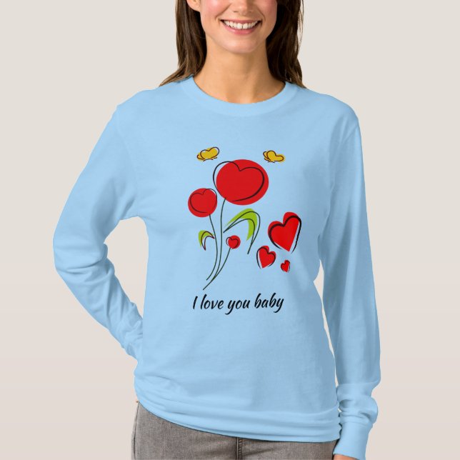 Camiseta Namorados vermelho (Frente)