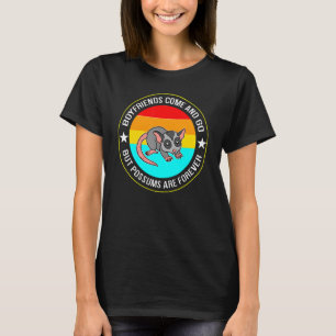 Camiseta namorados virão gambás, animais de estimação