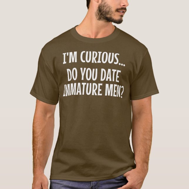 Camiseta Namorando dos Mens Curioso Você namora Homens Imat (Frente)