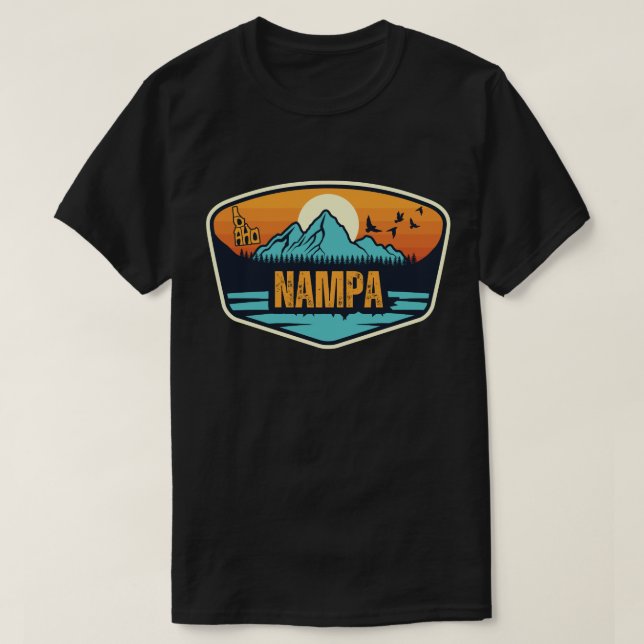 Camiseta Nampa, Idaho (Frente do Design)